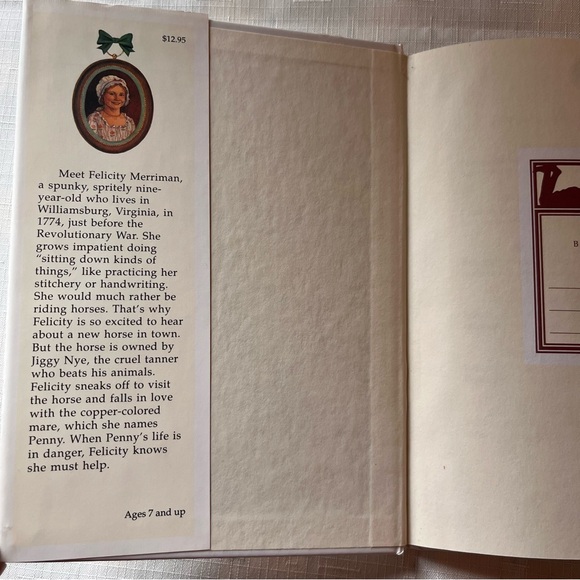 Vintage 90’s American Girl Felicity Book Bundle of 2 lot of Vintage Books 1990’s - Picture 4 of 6